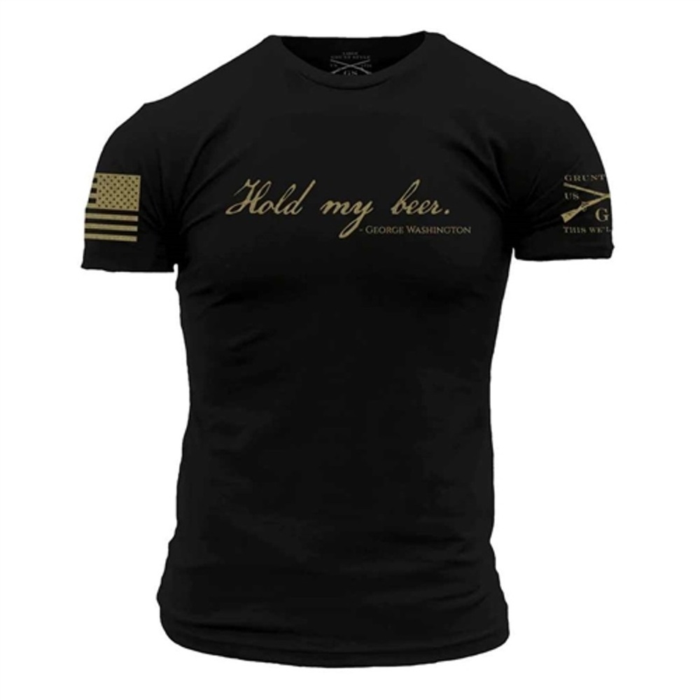 Grunt Style Black and Gold Short Sleeve Tee
